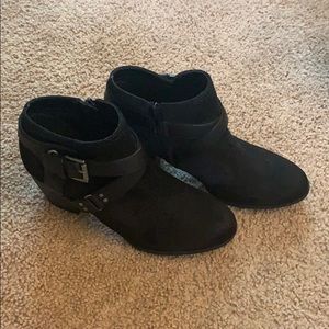 Both pair of boots.